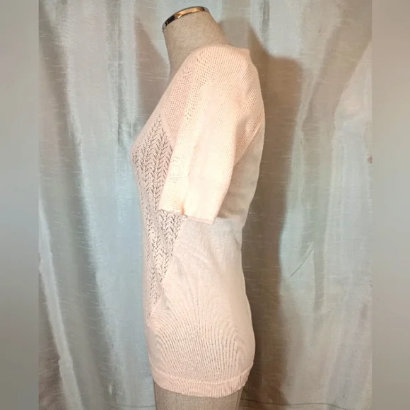Victoria Secret Sweater, Women,Short sleeve light Orange, Round Neck,Knit/Ribbed - Picture 3 of 10